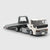 City Flatbed Tow Truck brick model hero view