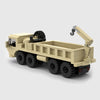 Desert 8x8 Tactical Cargo Truck with Crane brick model angle 1 view