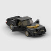 Black with gold accents Pontiac Firebird Trans Am brick model close up detail view