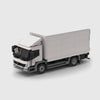 White Delivery Box Truck brick model hero view