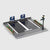 Street Parking Display for 2 Cars parking display front three quarter view