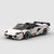White Lamborghini Aventador SVJ brick model alternate front three quarter view