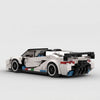 White Lamborghini Aventador SVJ brick model rear three quarter view