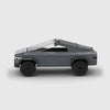 Grey Tesla Cybertruck brick model side profile view