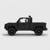 Classic Off-Road Pickup Truck brick model side profile view
