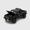Black Toyota Hilux brick model close up detail view
