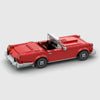 TR4 Roadster Red Edition brick model rear three quarter view
