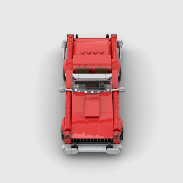 Red Triumph TR4 brick model front view