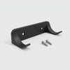 Black wall mount for brick car models, 7 cm, with 2 screws