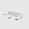 White wall mount for brick car models, 7 cm, with 2 screws